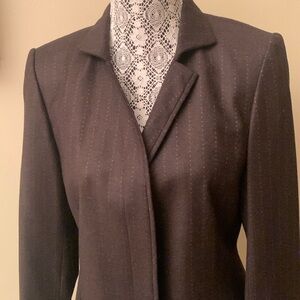 Ellen Tracy Brown Blazer Jacket
